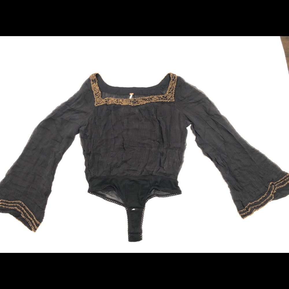 Free People pretty blousy bodysuit